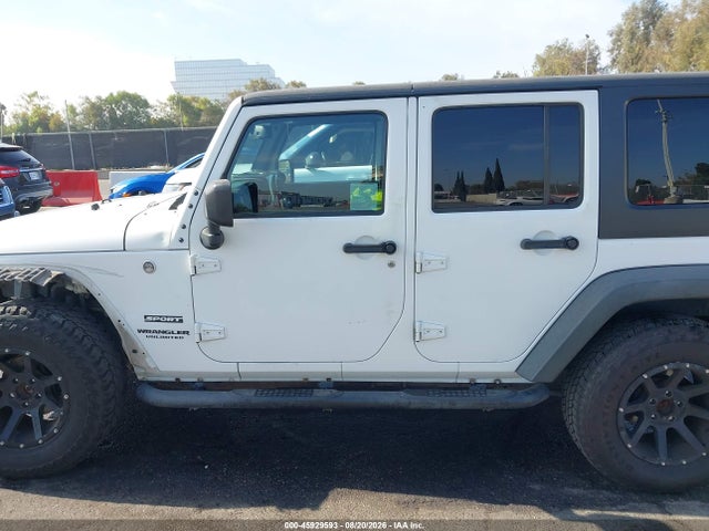Aukcja sprzedaży 2016 Jeep Wrangler Unlimited Sport, vin: 1C4HJWDG5GL113672, numer aukcji: 45929593