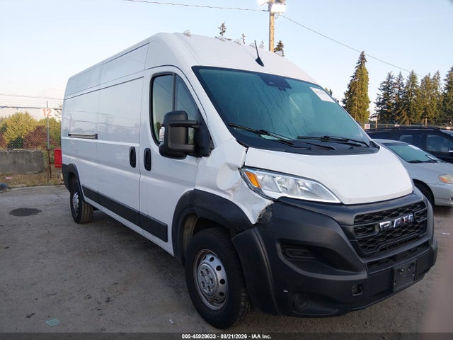 2023 Ram Promaster 2500 High Roof 159 Wb მანქანა იყიდება აუქციონზე, vin: 3C6LRVDG1PE549416, აუქციონის ნომერი: 45929633
