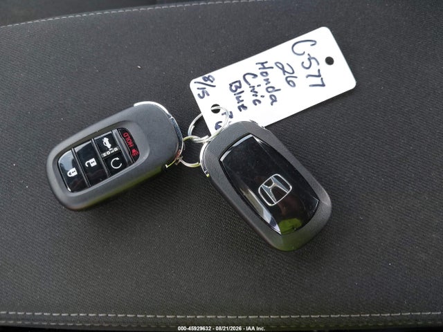 45929632 :رقم المزاد ، 2HGFE2F58TH592114 vin ، 2026 Honda Civic Sport مزاد بيع