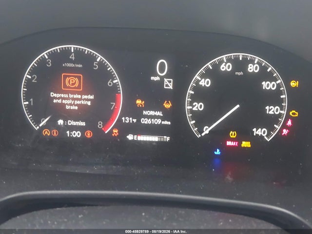 45929789 :رقم المزاد ، 2HKRS4H79PH416555 vin ، 2023 Honda Cr-v Ex-l Awd مزاد بيع