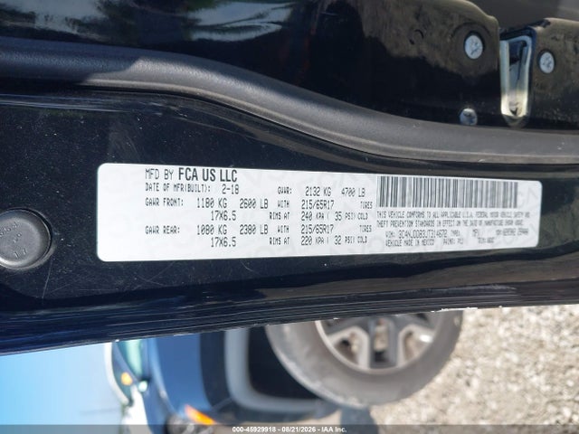 45929918 :رقم المزاد ، 3C4NJDDB3JT314672 vin ، 2018 Jeep Compass Trailhawk 4x4 مزاد بيع