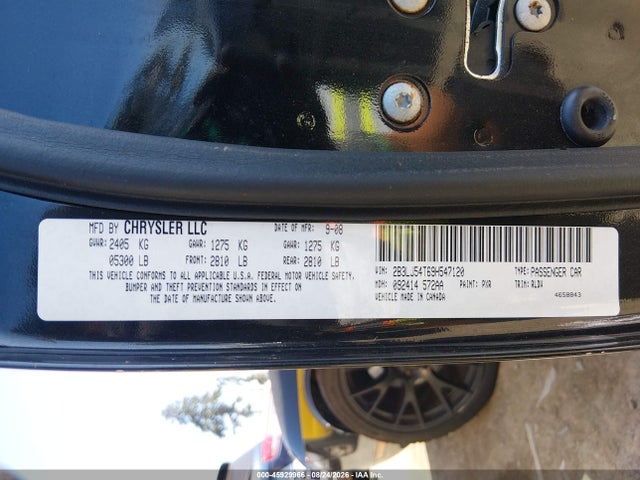 Aukcja sprzedaży 2009 Dodge Challenger R/t, vin: 2B3LJ54T69H547120, numer aukcji: 45929966