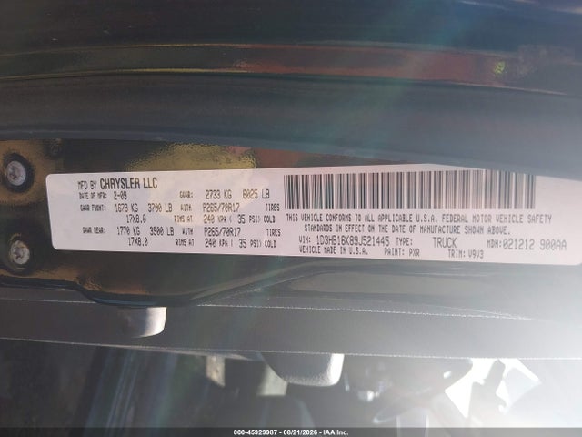 Продажа на аукционе авто 2009 Dodge Ram 1500 St, vin: 1D3HB16K89J521445, номер лота: 45929987