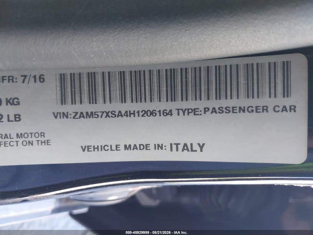 Maserati Ghibli 2017 ZAM57XSA4H1206164 Image 9