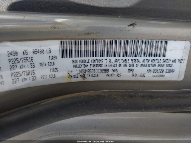 Продаж на аукціоні авто 1999 Jeep Grand Cherokee Limited, vin: 1J4G268S3XC758760, номер лоту: 45930393