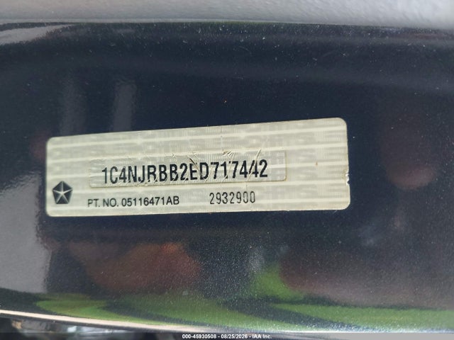 Продажа на аукционе авто 2014 Jeep Patriot Sport, vin: 1C4NJRBB2ED717442, номер лота: 45930508