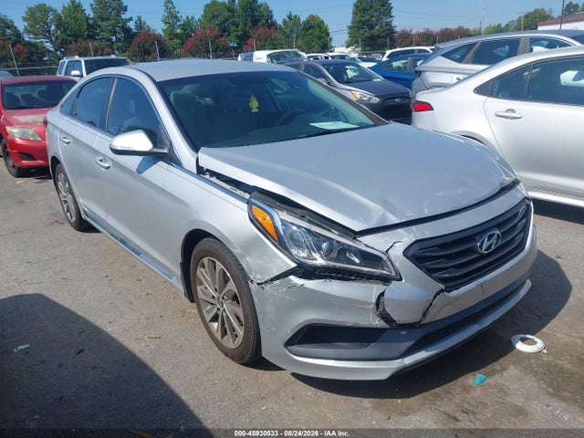 2016 Hyundai Sonata Sport მანქანა იყიდება აუქციონზე, vin: 5NPE34AF8GH327959, აუქციონის ნომერი: 45930533