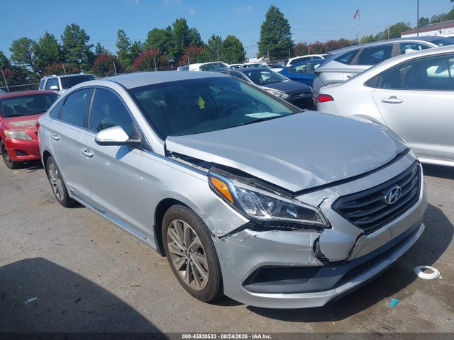 2016 Hyundai Sonata Sport მანქანა იყიდება აუქციონზე, vin: 5NPE34AF8GH327959, აუქციონის ნომერი: 45930533