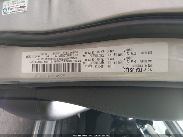Продажа на аукционе авто 2018 Dodge Durango Sxt Rwd, vin: 1C4RDHAG2JC412975, номер лота: 45930679