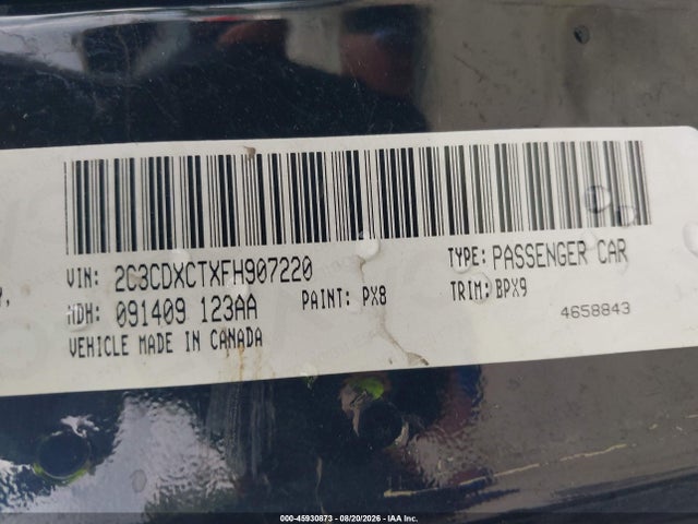 45930873 :رقم المزاد ، 2C3CDXCTXFH907220 vin ، 2015 Dodge Charger R/t مزاد بيع