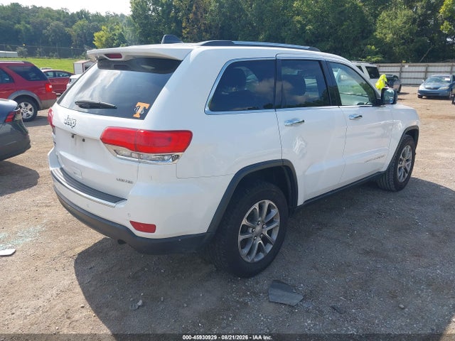 Продаж на аукціоні авто 2015 Jeep Grand Cherokee Limited, vin: 1C4RJEBG6FC891009, номер лоту: 45930929