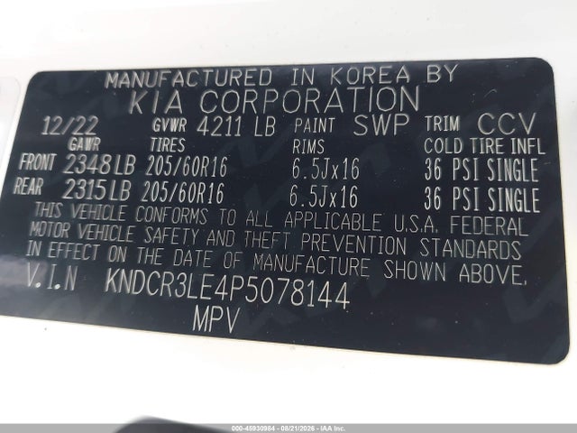 KIA NIRO EX 2023 KNDCR3LE4P5078144 Image 9