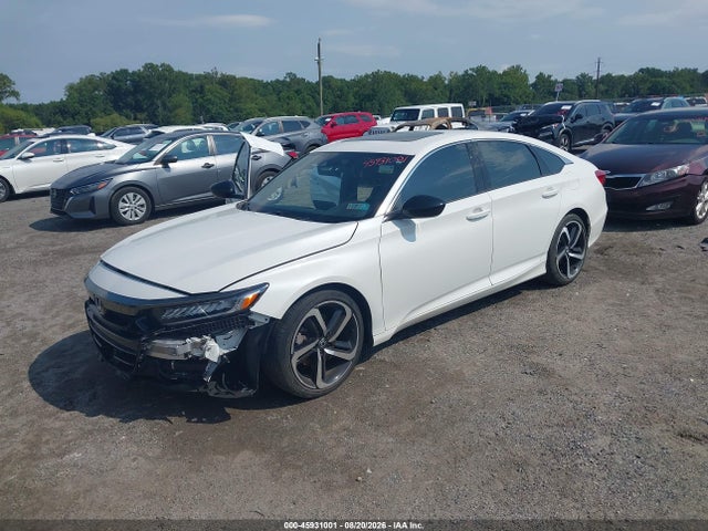 45931001 :رقم المزاد ، 1HGCV2F38MA030683 vin ، 2021 Honda Accord Sport 2.0t مزاد بيع