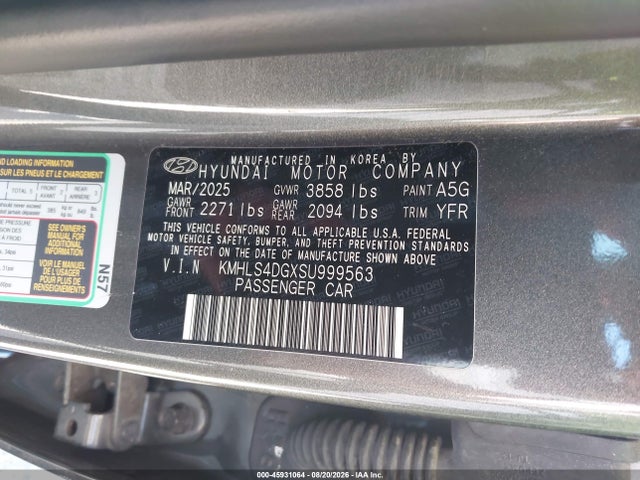 Hyundai Elantra Sel Convenience 2025 KMHLS4DGXSU999563 Image 9