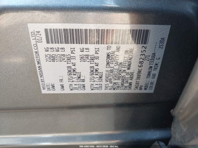 Nissan Rogue Sv Intelligent Awd 2024 5N1BT3BB9RC682352 Image 9