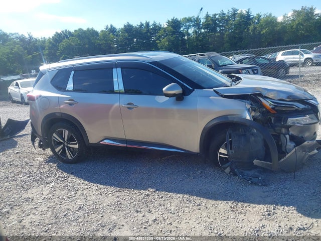 2021 Nissan Rogue Platinum Intelligent Awd მანქანა იყიდება აუქციონზე, vin: JN8AT3DD6MW321297, აუქციონის ნომერი: 45931209