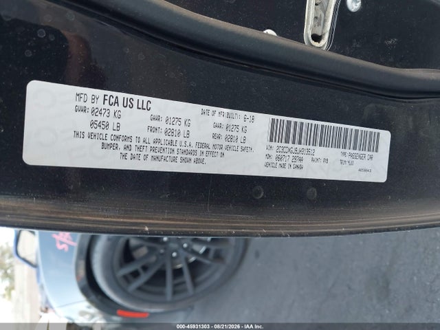 2C3CDXGJ9JH313512 Dodge Charger Daytona 392 Rwd