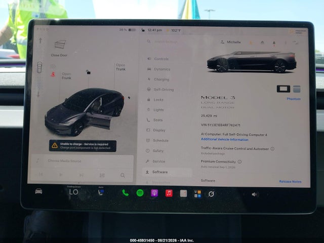 45931450 :رقم المزاد ، 5YJ3E1EB4RF762471 vin ، 2024 Tesla Model 3 Long Range Dual Motor All-wheel Drive مزاد بيع