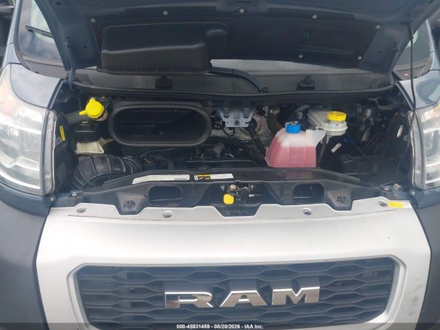 45931459 :رقم المزاد ، 3C6URVJG8KE551438 vin ، 2019 Ram Promaster 3500 Cargo Van High Roof 159 Wb Ext مزاد بيع