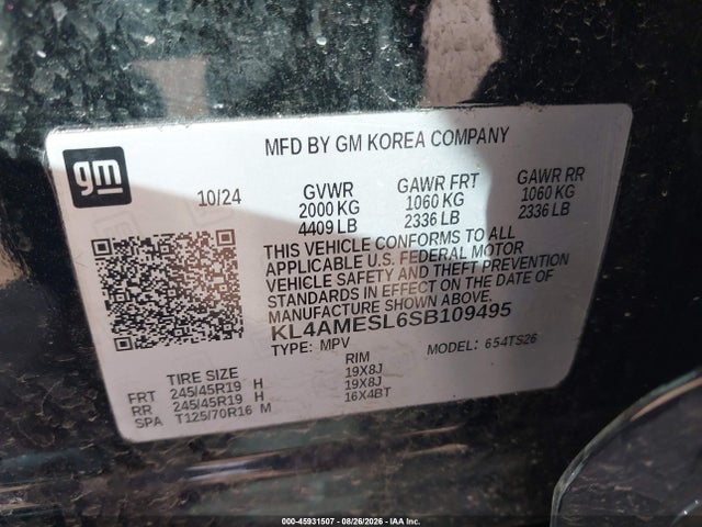 45931507 :رقم المزاد ، KL4AMESL6SB109495 vin ، 2025 Buick Encore Gx Sport Touring Awd مزاد بيع