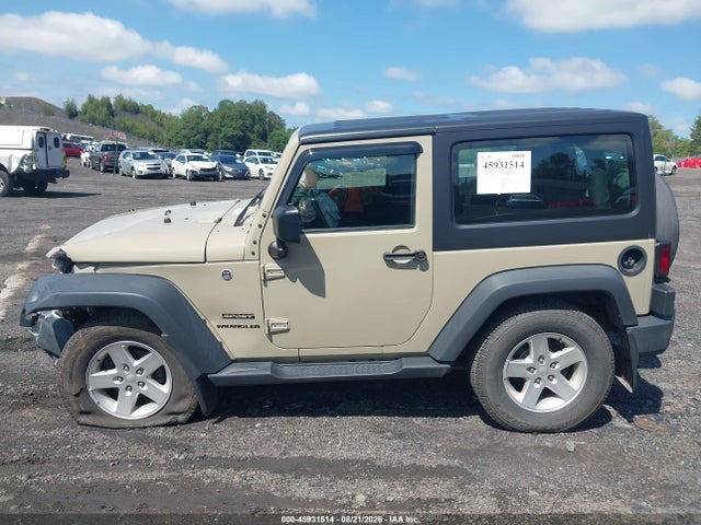 2017 Jeep Wrangler Sport მანქანა იყიდება აუქციონზე, vin: 1C4AJWAG7HL588649, აუქციონის ნომერი: 45931514