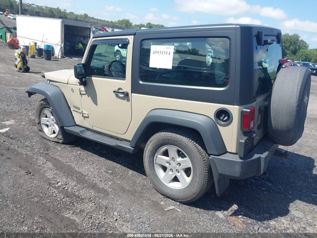 2017 Jeep Wrangler Sport მანქანა იყიდება აუქციონზე, vin: 1C4AJWAG7HL588649, აუქციონის ნომერი: 45931514