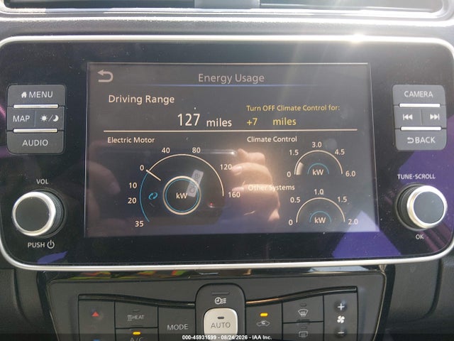 45931599 :رقم المزاد ، 1N4BZ1DV4NC553269 vin ، 2022 Nissan Leaf Sl Plus 62 Kwh مزاد بيع
