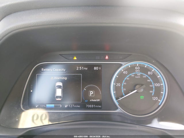 45931599 :رقم المزاد ، 1N4BZ1DV4NC553269 vin ، 2022 Nissan Leaf Sl Plus 62 Kwh مزاد بيع