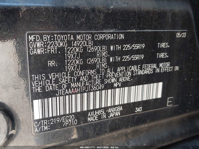 Toyota Venza Nightshade Edition 2023 JTEAAAAH1PJ136049 Image 9