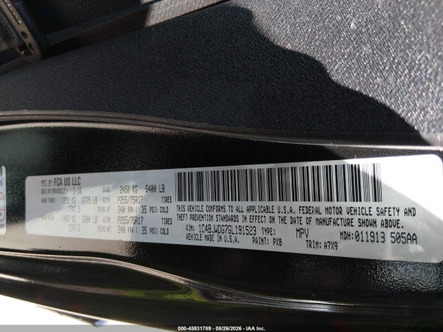Продаж на аукціоні авто 2016 Jeep Wrangler Unlimited Sport, vin: 1C4BJWDG7GL191523, номер лоту: 45931789