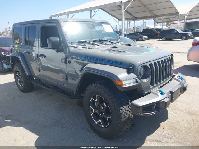 2022 Jeep Wrangler 4xe Unlimited Rubicon 4x4 მანქანა იყიდება აუქციონზე, vin: 1C4JJXR62NW127578, აუქციონის ნომერი: 45932105