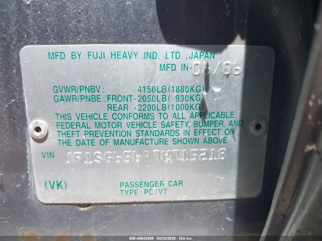 Продажа на аукционе авто 2007 Subaru Forester 2.5x, vin: JF1SG65697H715218, номер лота: 45932409