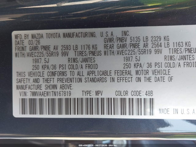 Aukcja sprzedaży 2026 Mazda Cx-50 Hybrid Premium Plus, vin: 7MMVAAEW1TN167819, numer aukcji: 45932525
