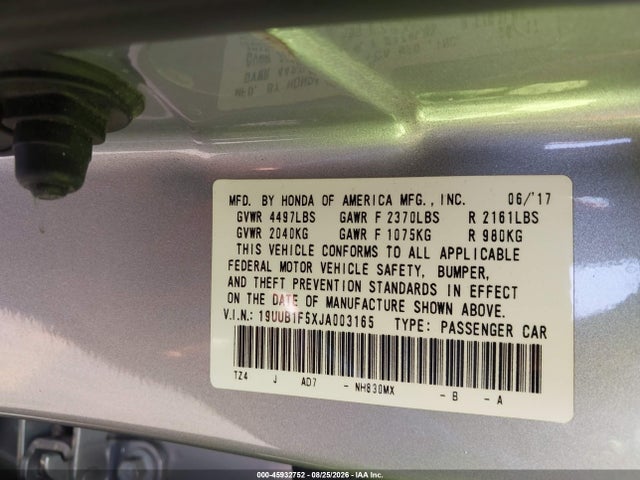 Продажа на аукционе авто 2018 Acura Tlx Tech Pkg, vin: 19UUB1F5XJA003165, номер лота: 45932752