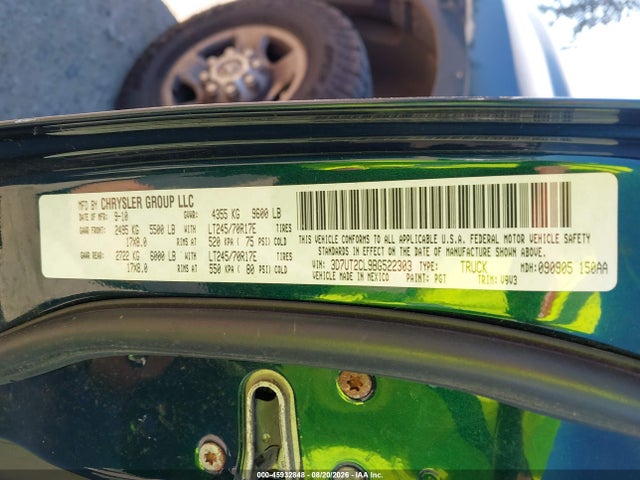 2011 Ram Ram 2500 St მანქანა იყიდება აუქციონზე, vin: 3D7UT2CL9BG522303, აუქციონის ნომერი: 45932848