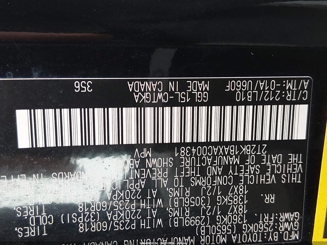 2010 Lexus Rx 350 მანქანა იყიდება აუქციონზე, vin: 2T2BK1BAXAC004381, აუქციონის ნომერი: 45933154