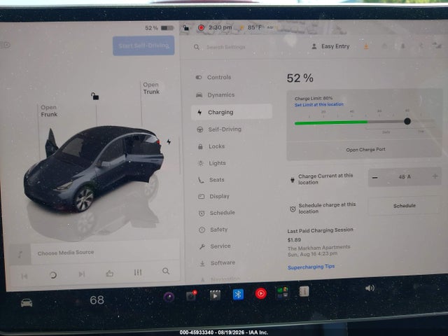 Auction sale of the 2023 Tesla Model Y Awd/long Range Dual Motor All-wheel Drive, vin: 7SAYGDEE6PA194667, lot number: 45933340