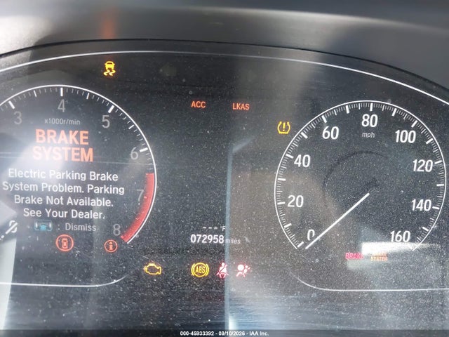 Aukcja sprzedaży 2019 Honda Accord Lx, vin: 1HGCV1F17KA068296, numer aukcji: 45933392