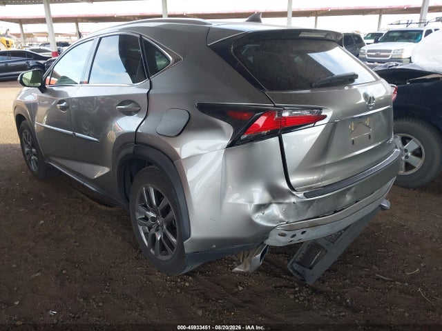 Продаж на аукціоні авто 2015 Lexus Nx 200t, vin: JTJYARBZ6F2015001, номер лоту: 45933451
