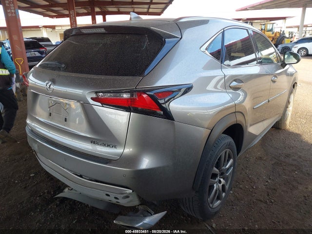 Продаж на аукціоні авто 2015 Lexus Nx 200t, vin: JTJYARBZ6F2015001, номер лоту: 45933451