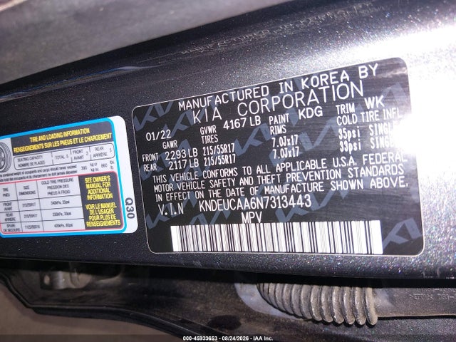 KIA SELTOS S 2022 KNDEUCAA6N7313443 Image 9
