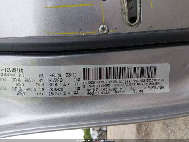 1C4PJMLB5KD417349 Jeep Cherokee Altitude 4x4
