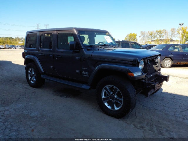2018 Jeep Wrangler Unlimited Sahara 4x4 მანქანა იყიდება აუქციონზე, vin: 1C4HJXEG3JW111364, აუქციონის ნომერი: 45933928
