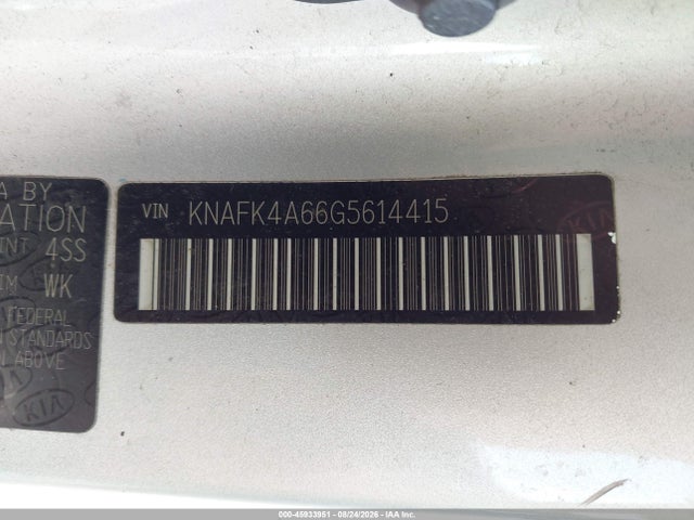 Aukcja sprzedaży 2016 Kia Forte Lx, vin: KNAFK4A66G5614415, numer aukcji: 45933951