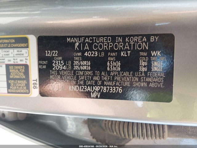 KIA SOUL LX 2023 KNDJ23AU9P7873376 Image 9