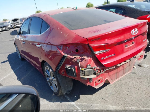 Aukcja sprzedaży 2017 Hyundai Elantra Limited, vin: KMHD84LF3HU135524, numer aukcji: 45934170