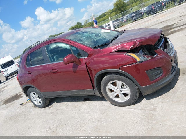 2016 Chevrolet Trax Lt მანქანა იყიდება აუქციონზე, vin: 3GNCJLSB5GL159384, აუქციონის ნომერი: 45934267