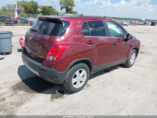 2016 Chevrolet Trax Lt მანქანა იყიდება აუქციონზე, vin: 3GNCJLSB5GL159384, აუქციონის ნომერი: 45934267