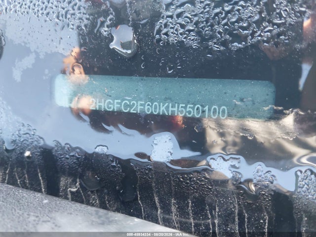 2HGFC2F60KH550100 Honda Civic Lx