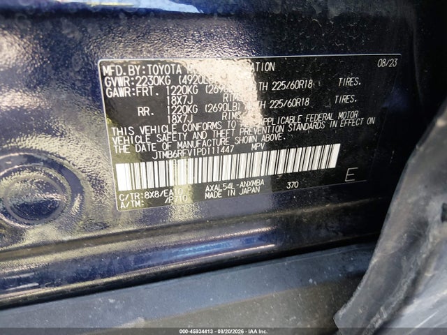 Продажа на аукционе авто 2023 Toyota Rav4 Hybrid Xle Premium, vin: JTMB6RFV1PD111447, номер лота: 45934413
